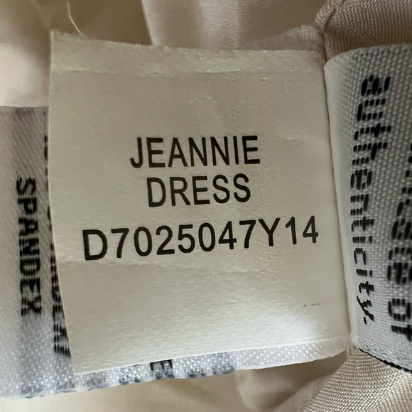 Diane Von Furstenberg Cream and Beige Jeannie Henna Print Sleeveless Dress -Sz 6 - Picture 13 of 13